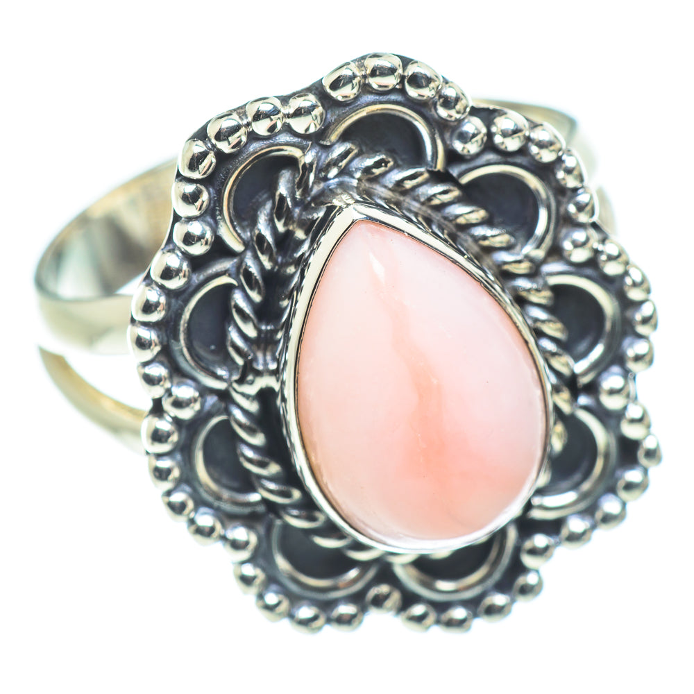 Pink Opal Rings handcrafted by Anasilvercos - RING57599