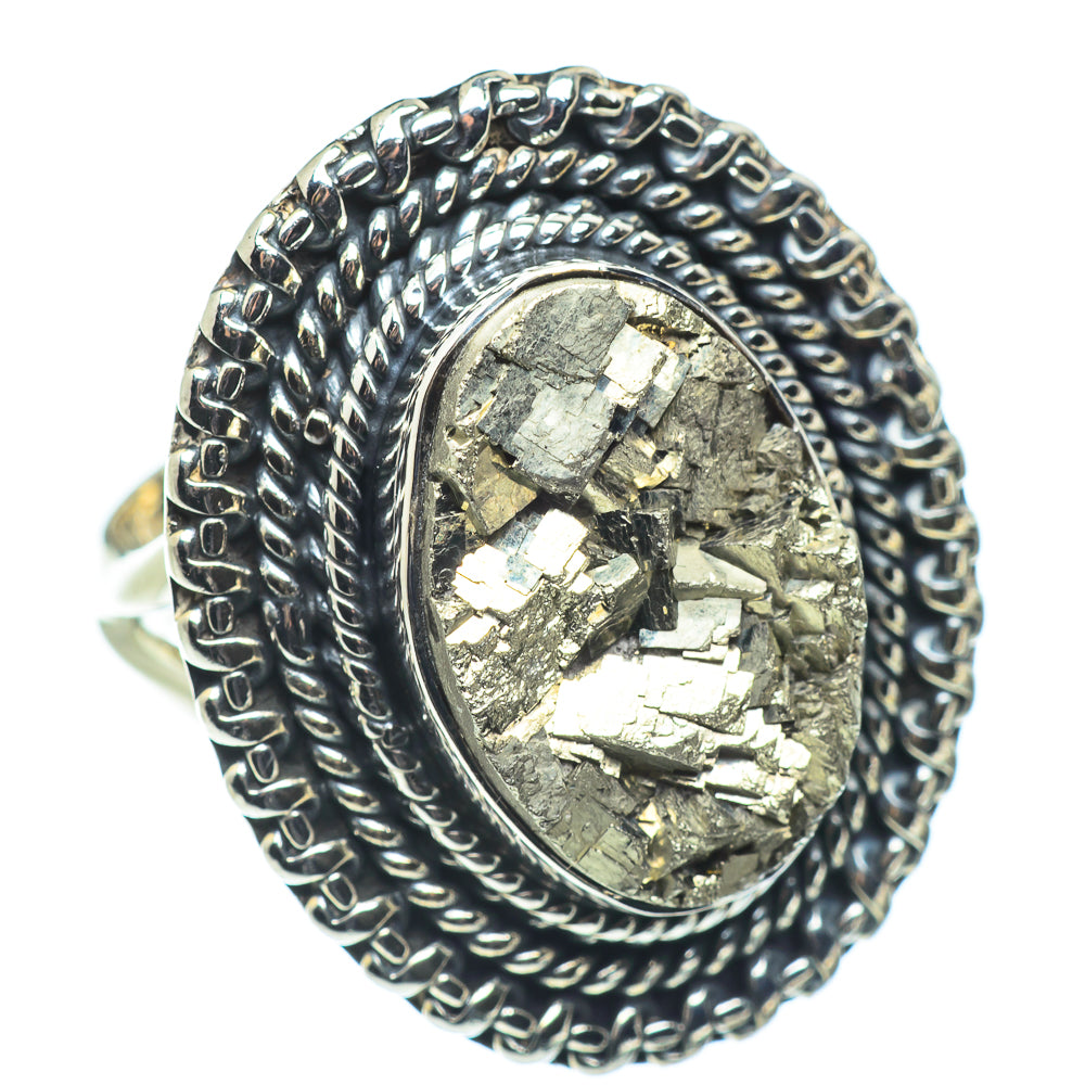 Pyrite Rings handcrafted by Anasilvercos - RING57601