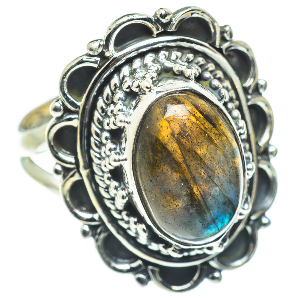 Labradorite Rings handcrafted by Anasilvercos - RING57607