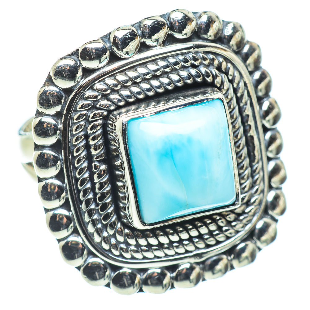 Larimar Rings handcrafted by Anasilvercos - RING57608
