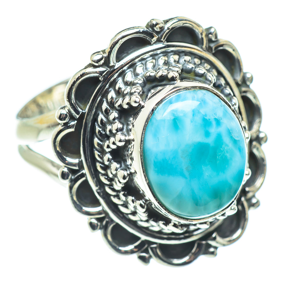 Larimar Rings handcrafted by Anasilvercos - RING57637