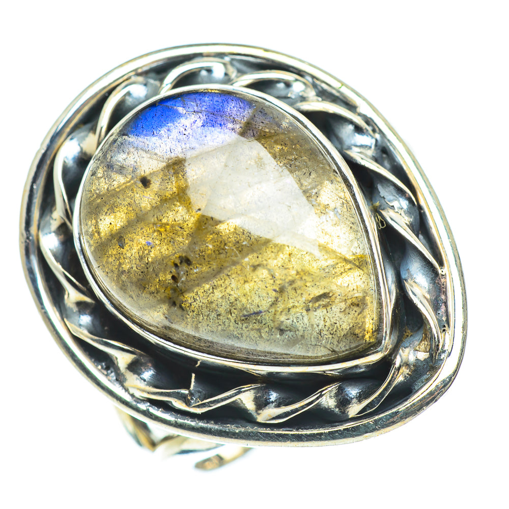 Labradorite Rings handcrafted by Anasilvercos - RING57639