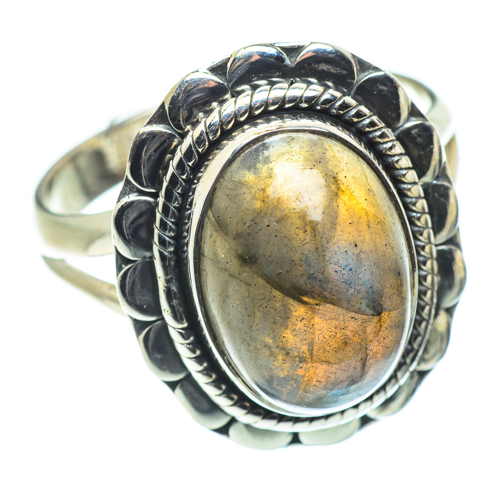 Labradorite Rings handcrafted by Anasilvercos - RING57650