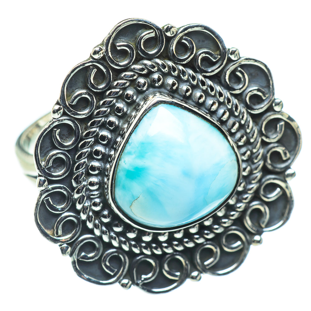 Larimar Rings handcrafted by Anasilvercos - RING57652