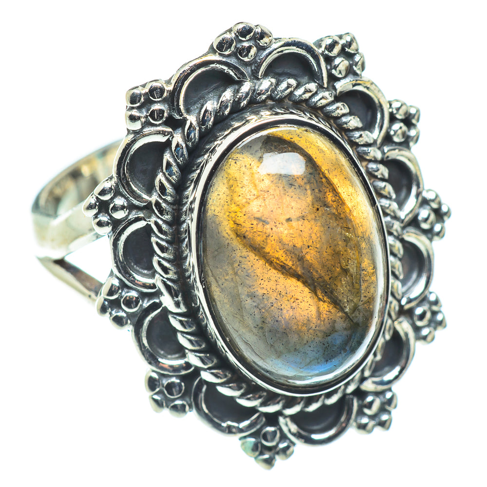Labradorite Rings handcrafted by Anasilvercos - RING57669