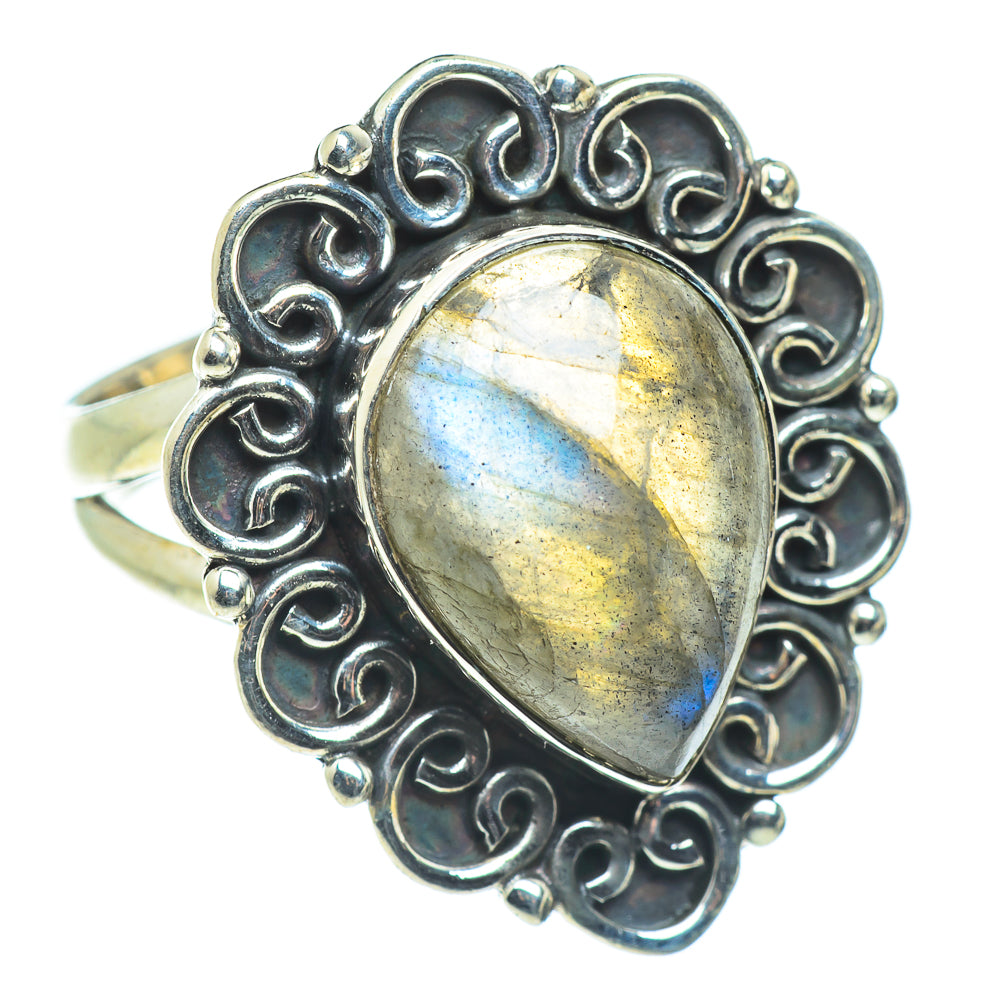 Labradorite Rings handcrafted by Anasilvercos - RING57670