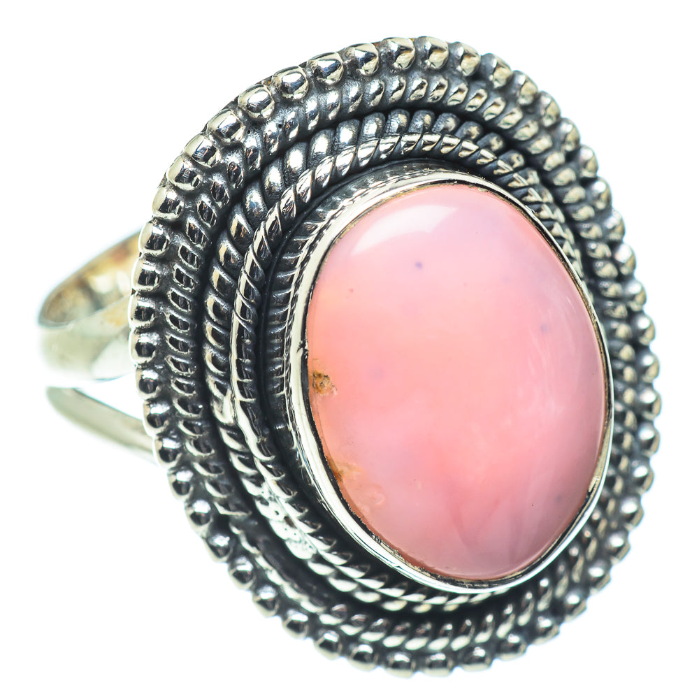 Pink Opal Rings handcrafted by Anasilvercos - RING57675