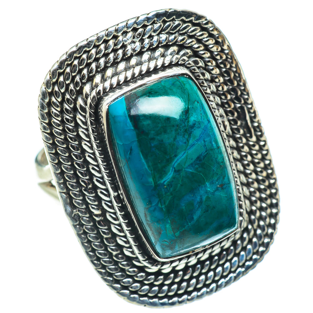 Chrysocolla Rings handcrafted by Anasilvercos - RING57687