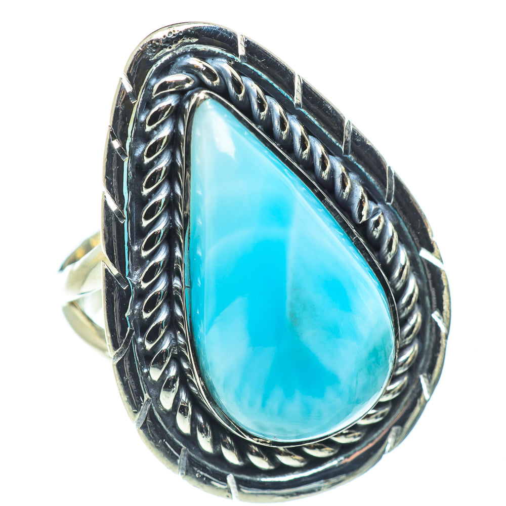 Larimar Rings handcrafted by Anasilvercos - RING57688