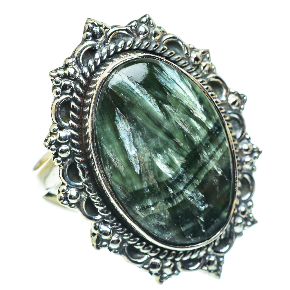 Seraphinite Rings handcrafted by Anasilvercos - RING57691