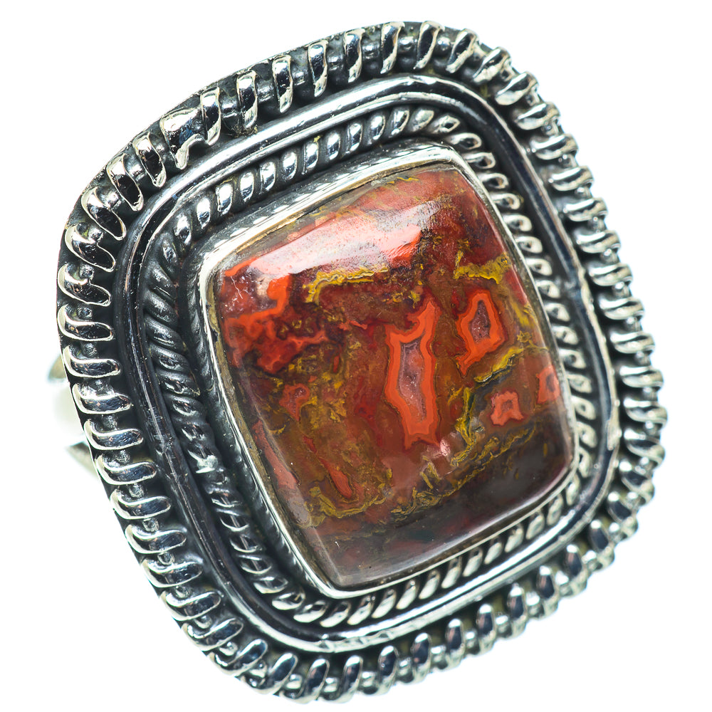 Red Jasper Rings handcrafted by Anasilvercos - RING57696