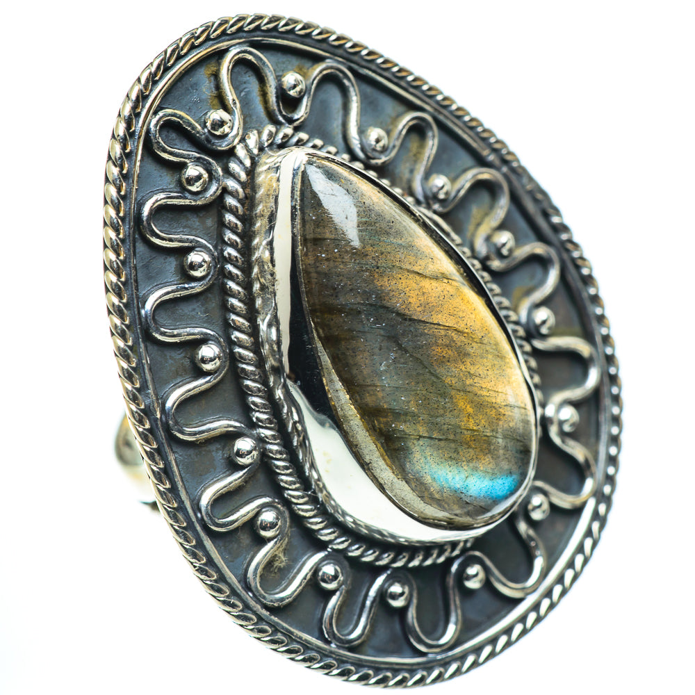 Labradorite Rings handcrafted by Anasilvercos - RING57710