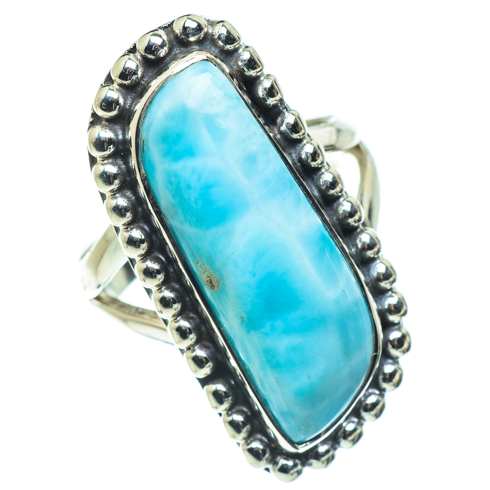 Larimar Rings handcrafted by Anasilvercos - RING57711
