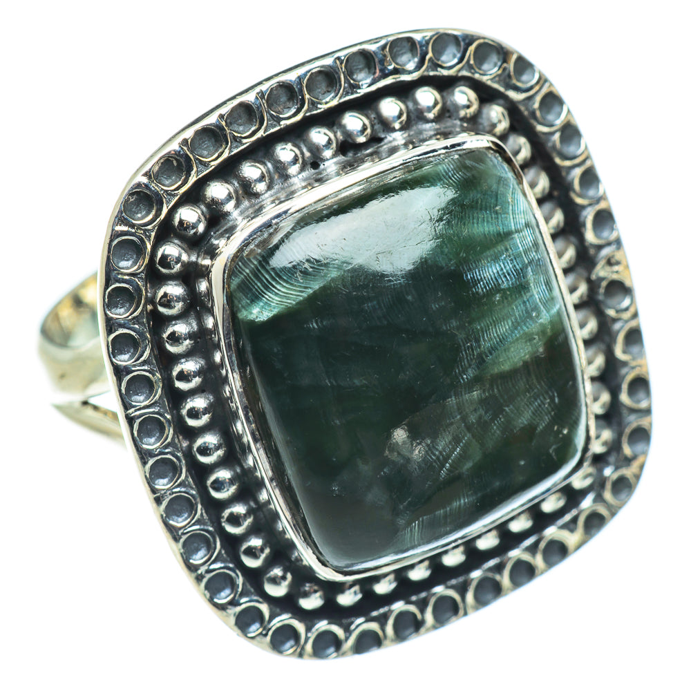 Seraphinite Rings handcrafted by Anasilvercos - RING57714