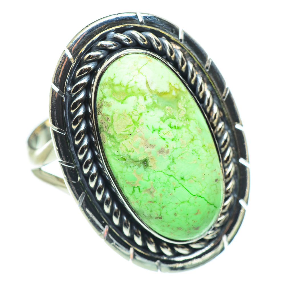 Lemon Chrysoprase Rings handcrafted by Anasilvercos - RING57715