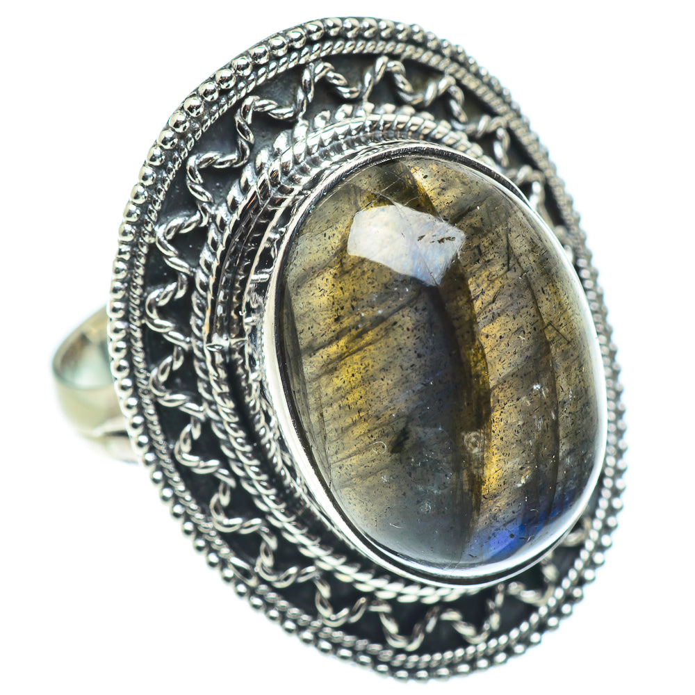 Labradorite Rings handcrafted by Anasilvercos - RING57732