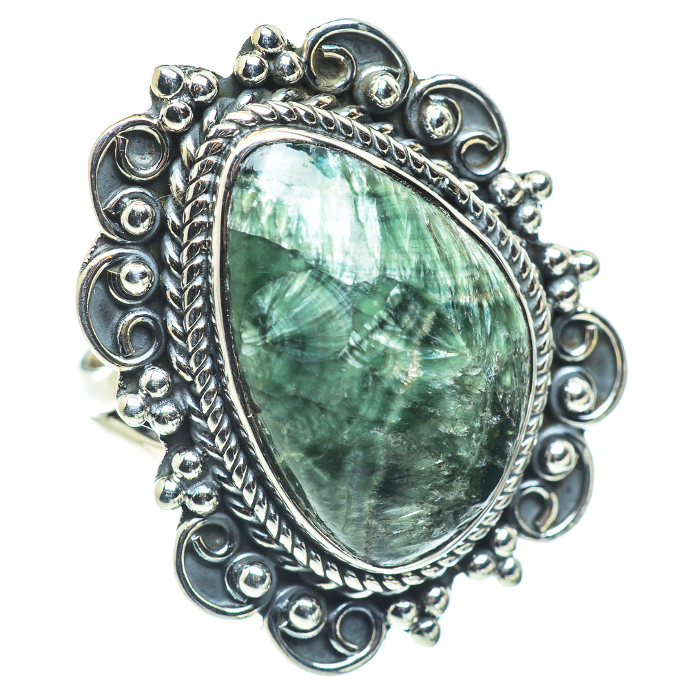 Seraphinite Rings handcrafted by Anasilvercos - RING57733