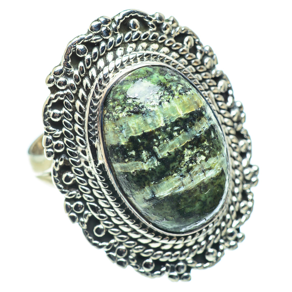 Lizard Jasper Rings handcrafted by Anasilvercos - RING57735