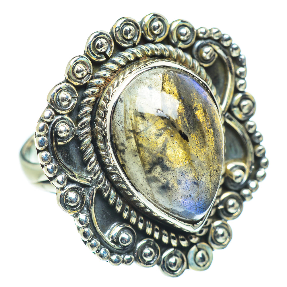 Labradorite Rings handcrafted by Anasilvercos - RING57757