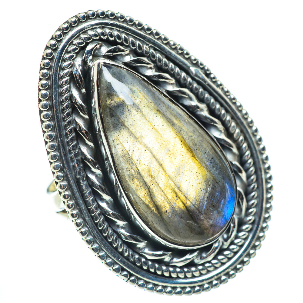 Labradorite Rings handcrafted by Anasilvercos - RING57777