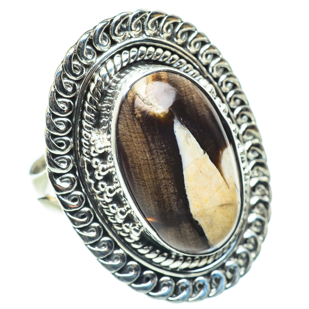 Peanut Wood Jasper Rings handcrafted by Anasilvercos - RING57788