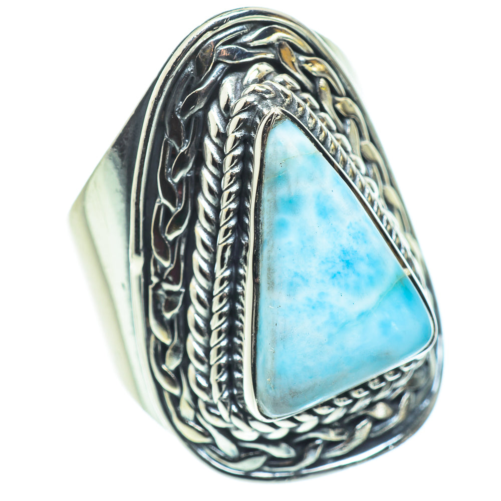 Larimar Rings handcrafted by Anasilvercos - RING57804