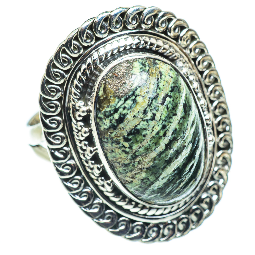 Lizard Jasper Rings handcrafted by Anasilvercos - RING57806 - Photo 2