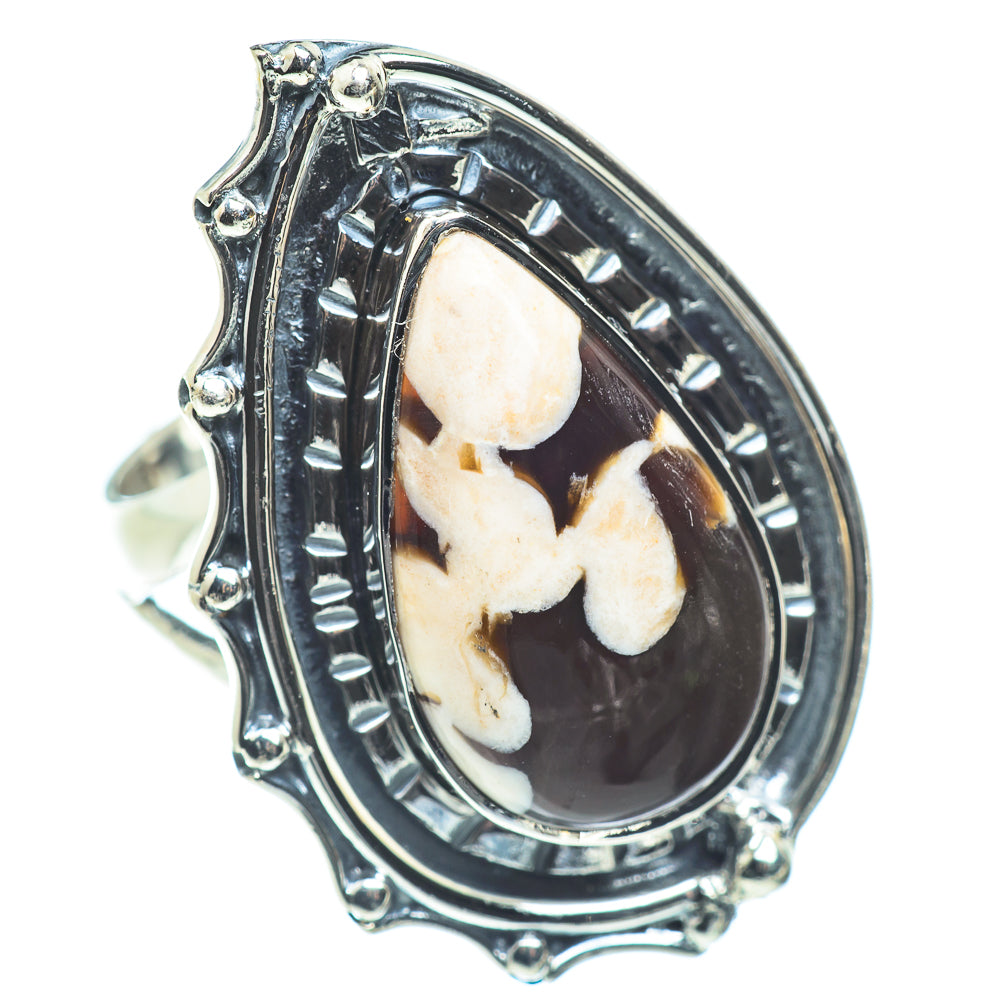 Peanut Wood Jasper Rings handcrafted by Anasilvercos - RING57810