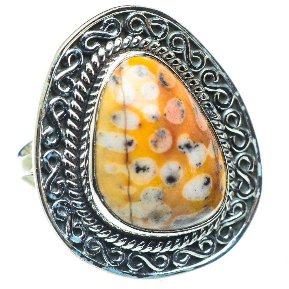 Ocean Jasper Rings handcrafted by Anasilvercos - RING57813