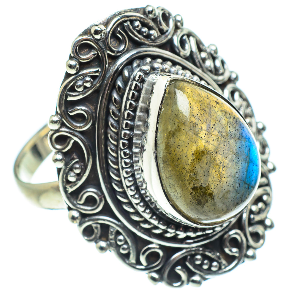 Labradorite Rings handcrafted by Anasilvercos - RING57856