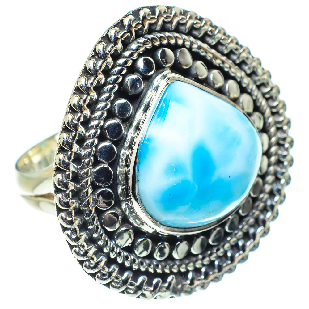 Larimar Rings handcrafted by Anasilvercos - RING57872