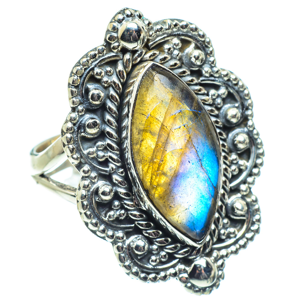 Labradorite Rings handcrafted by Anasilvercos - RING57873