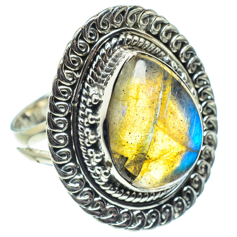 Labradorite Rings handcrafted by Anasilvercos - RING57882