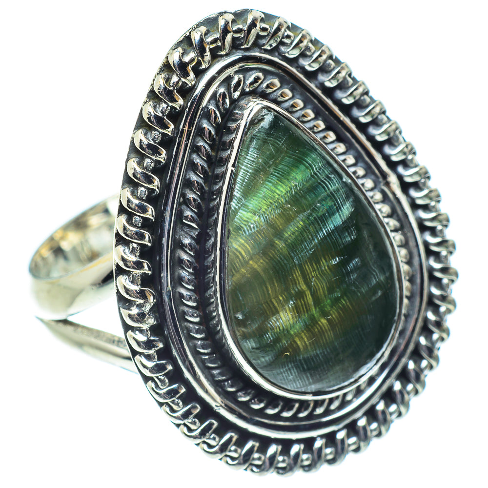 Seraphinite Rings handcrafted by Anasilvercos - RING57883