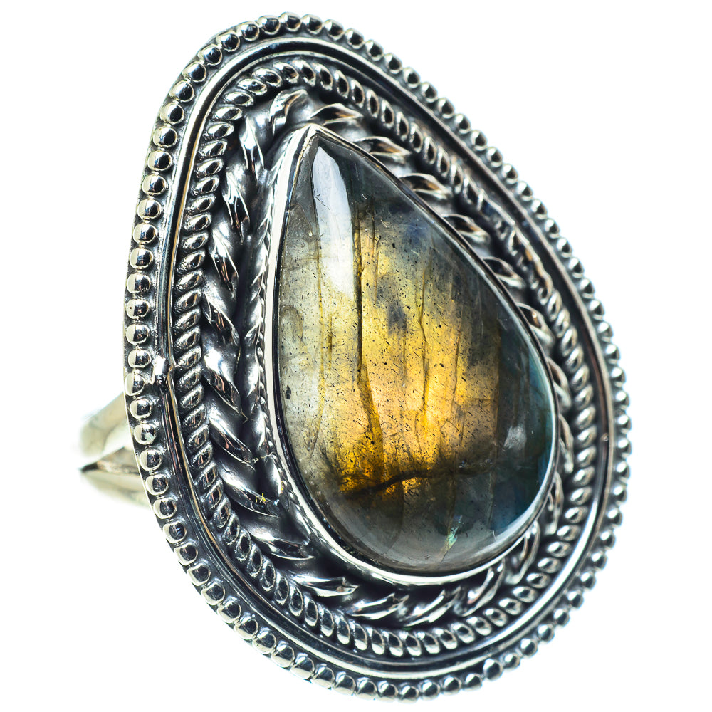 Labradorite Rings handcrafted by Anasilvercos - RING57924