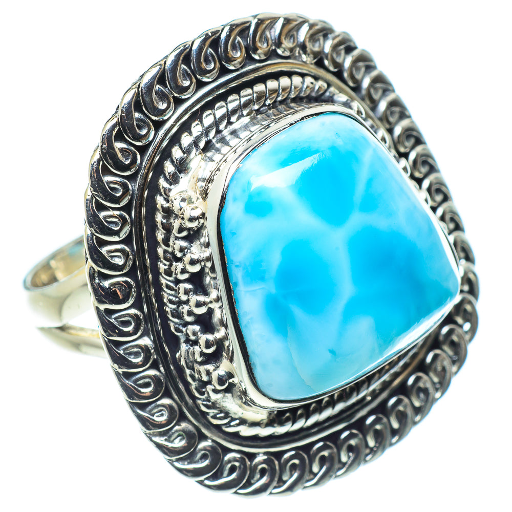 Larimar Rings handcrafted by Anasilvercos - RING57928