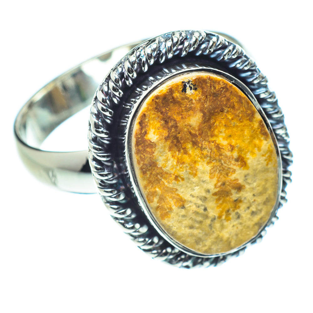 Scenic Dendritic Agate Rings handcrafted by Anasilvercos - RING57960