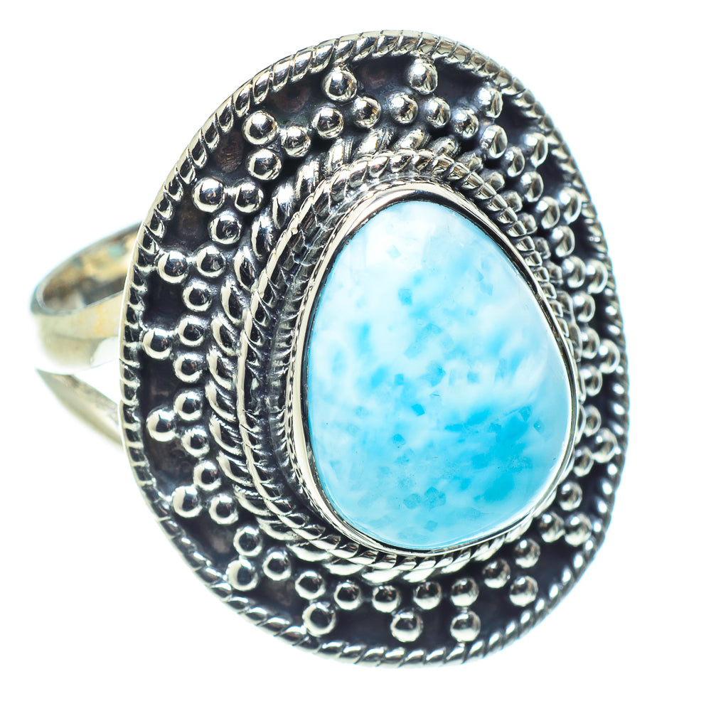 Larimar Rings handcrafted by Anasilvercos - RING57971