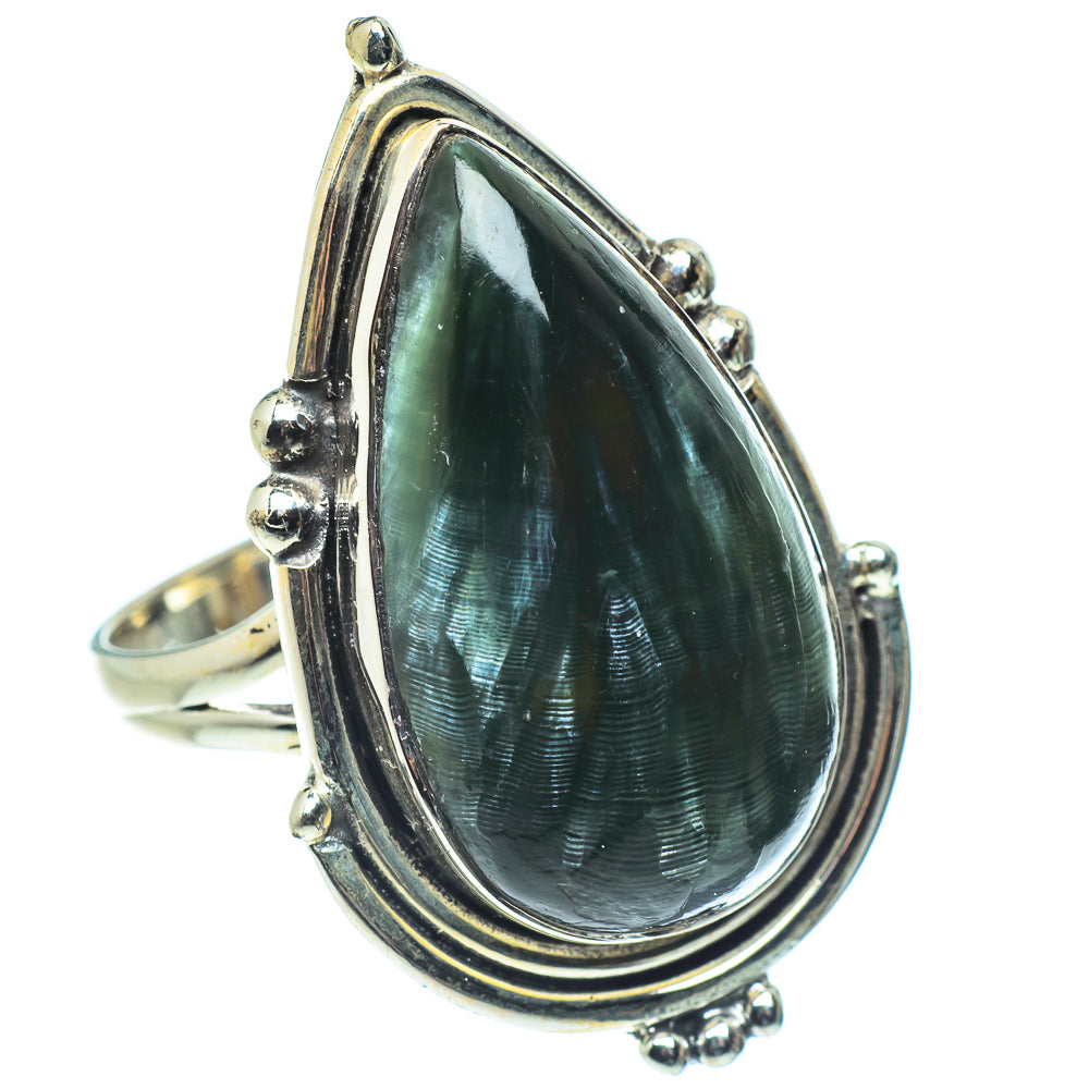 Seraphinite Rings handcrafted by Anasilvercos - RING57973