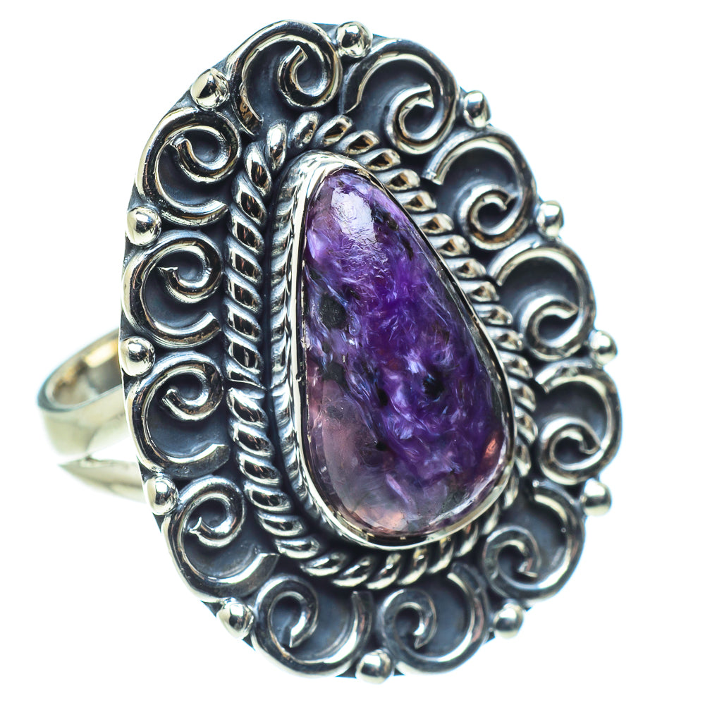 Charoite Rings handcrafted by Anasilvercos - RING57978