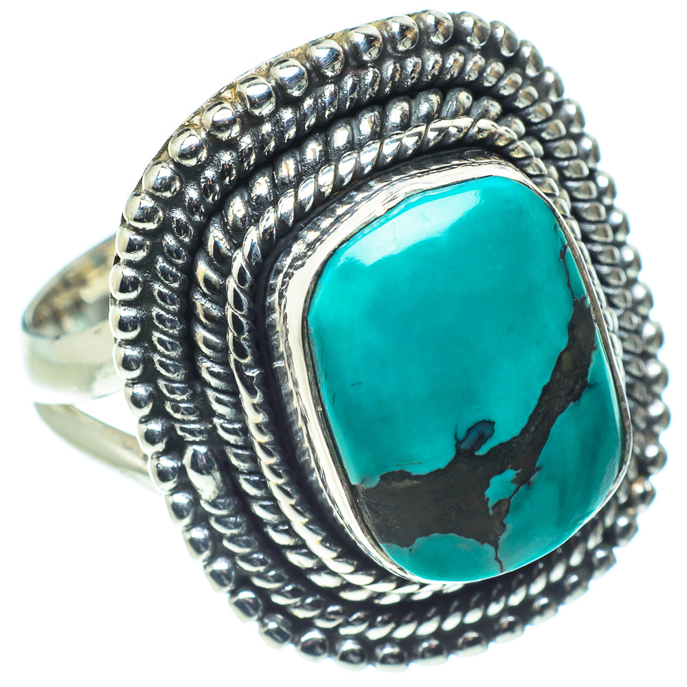 Tibetan Turquoise Rings handcrafted by Anasilvercos - RING57983