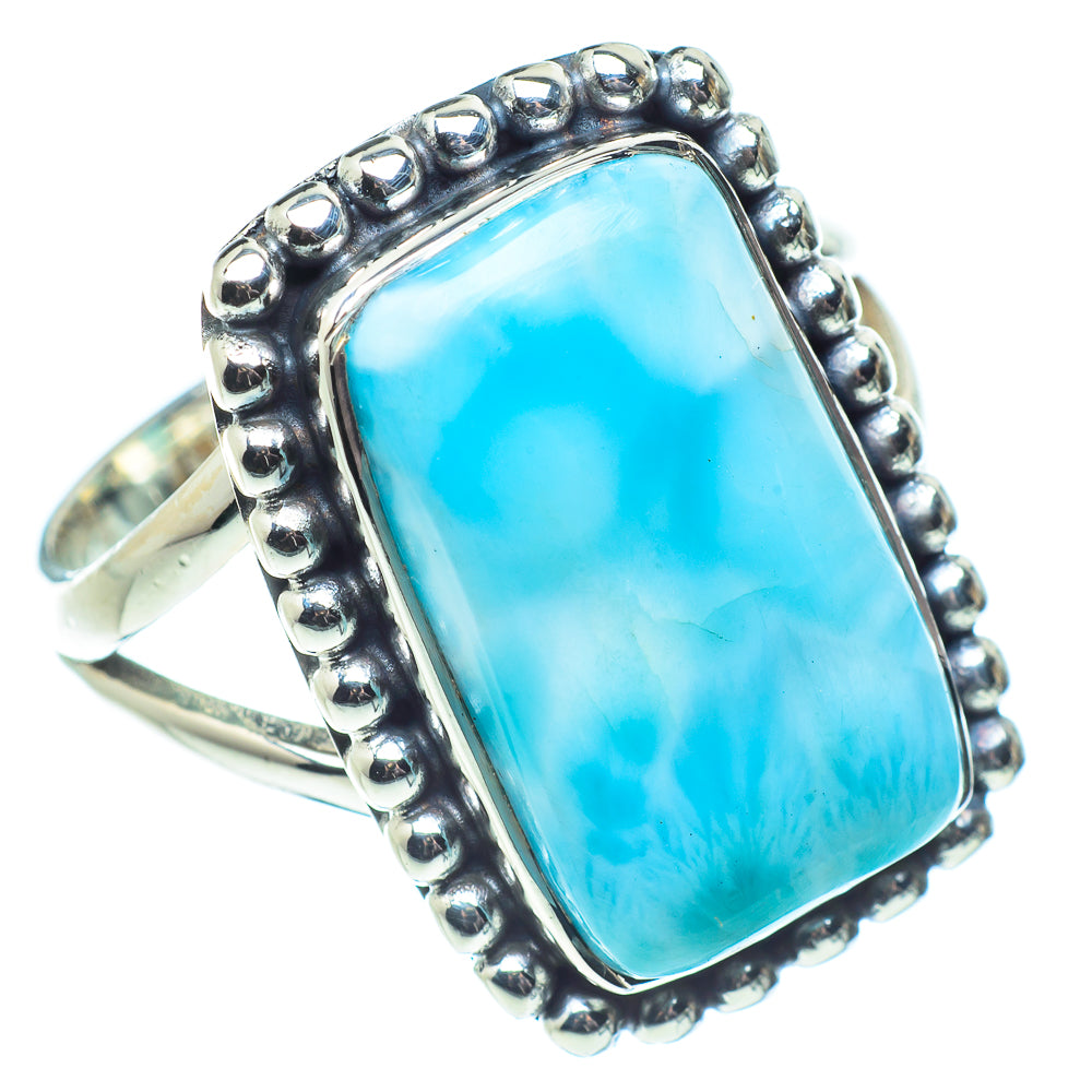 Larimar Rings handcrafted by Anasilvercos - RING57990
