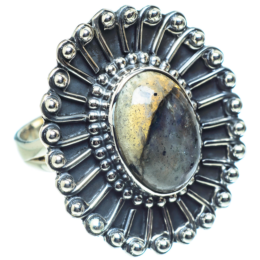 Labradorite Rings handcrafted by Anasilvercos - RING57991 - Photo 2
