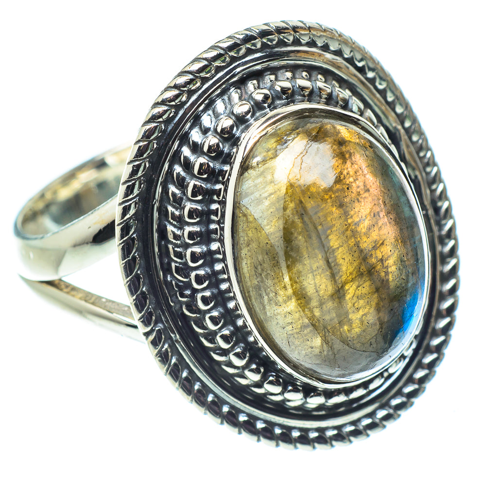 Labradorite Rings handcrafted by Anasilvercos - RING58010