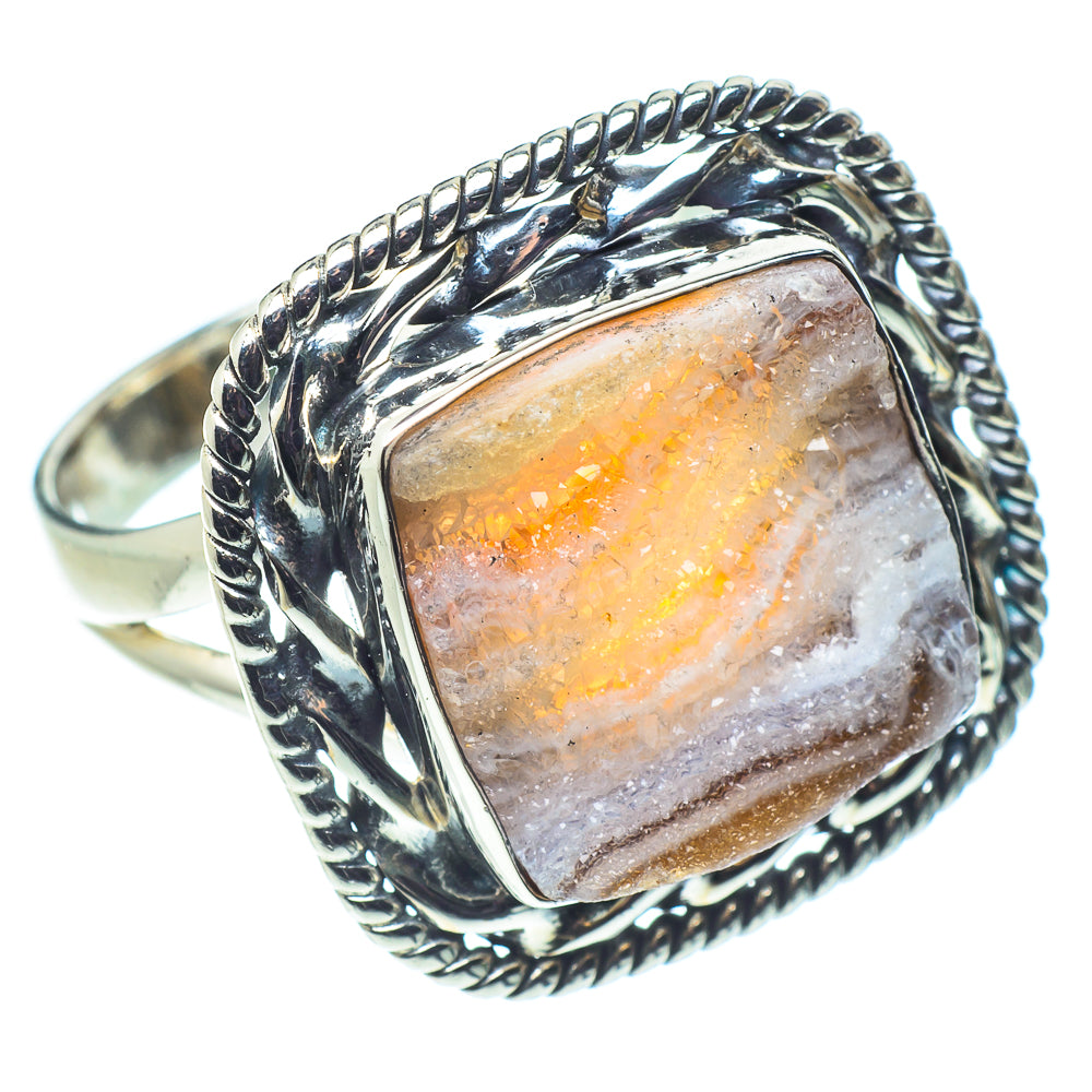 Desert Druzy Rings handcrafted by Anasilvercos - RING58020