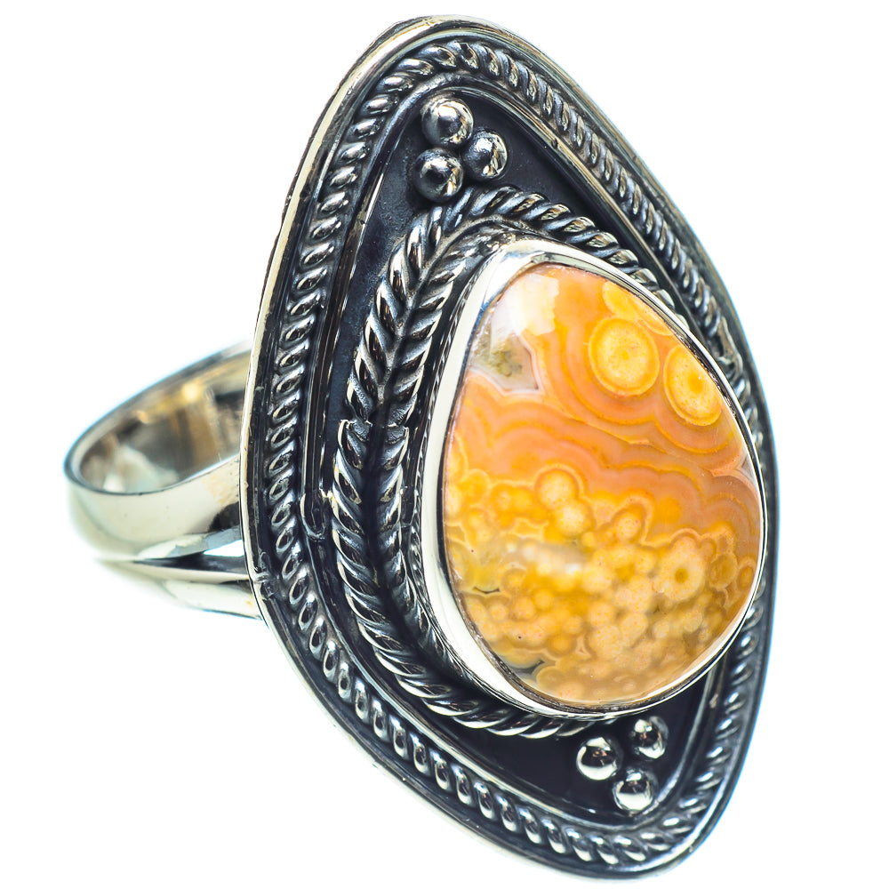 Ocean Jasper Rings handcrafted by Anasilvercos - RING58022