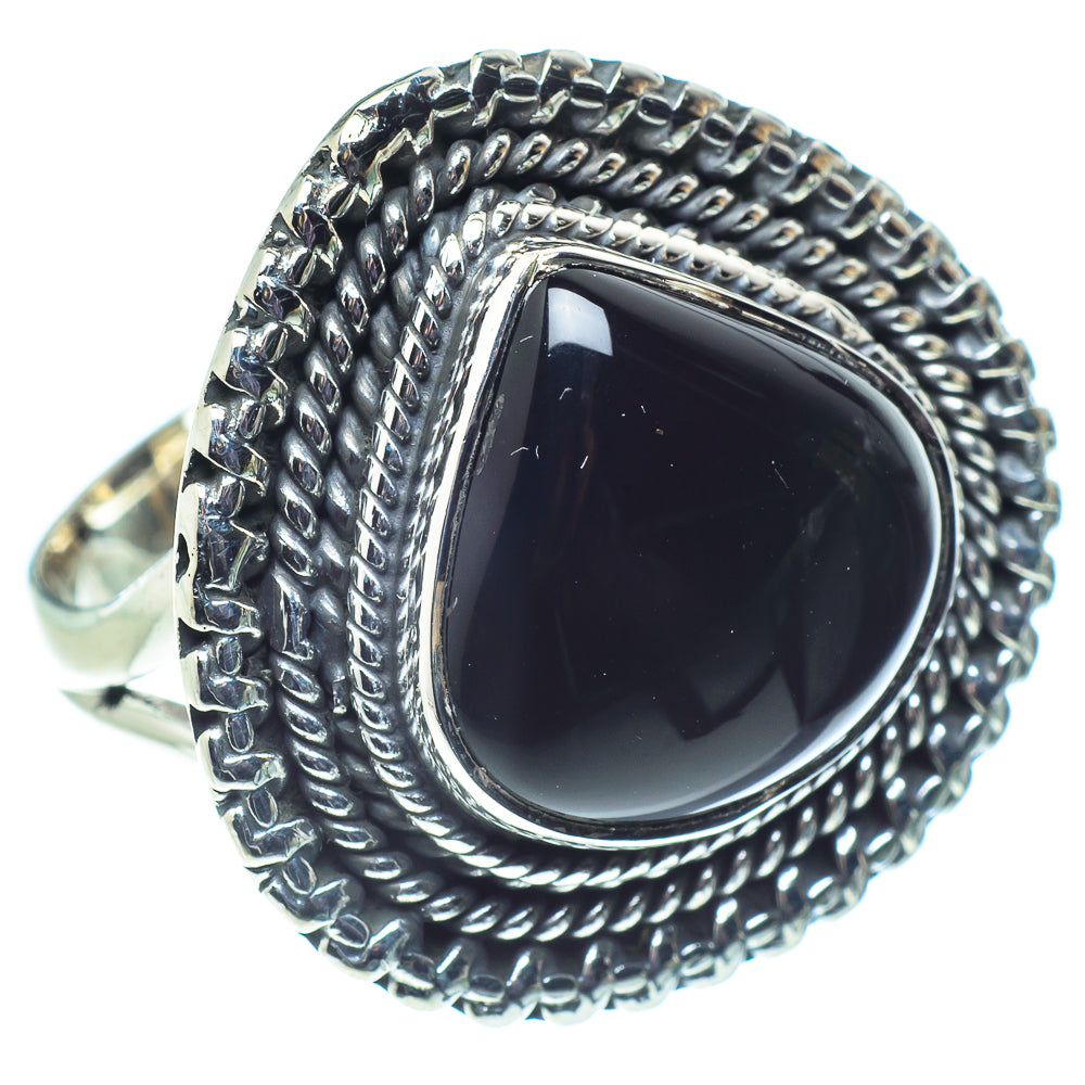 Black Onyx Rings handcrafted by Anasilvercos - RING58033