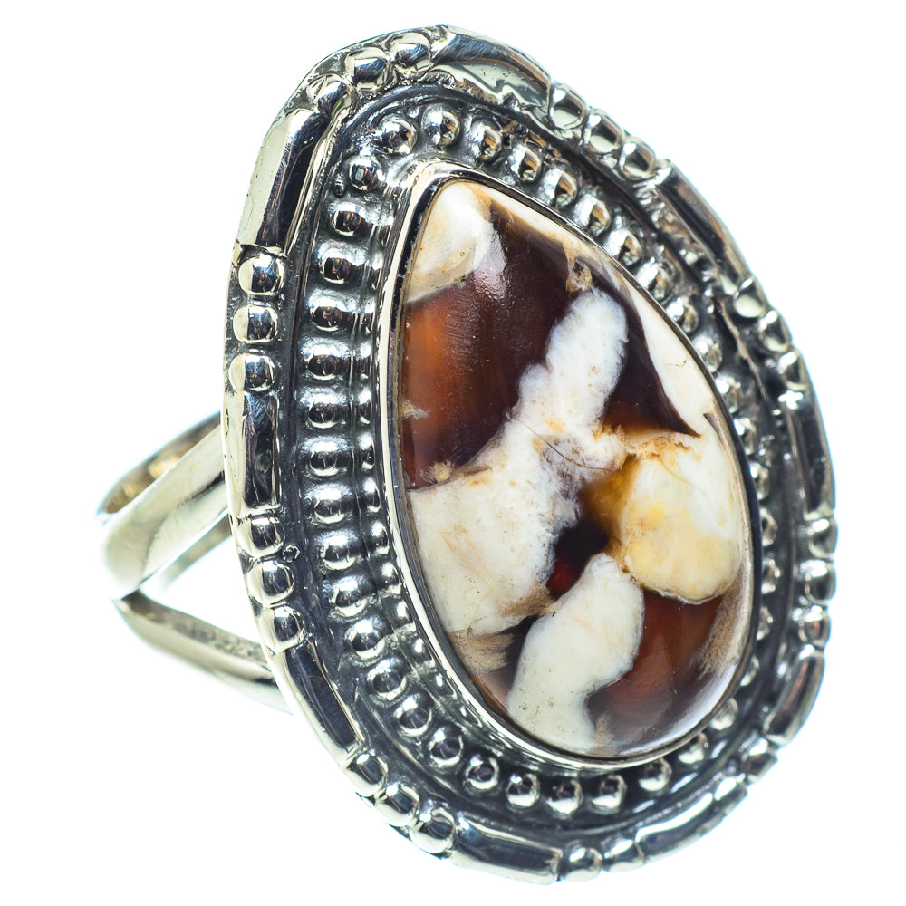 Peanut Wood Jasper Rings handcrafted by Anasilvercos - RING58035