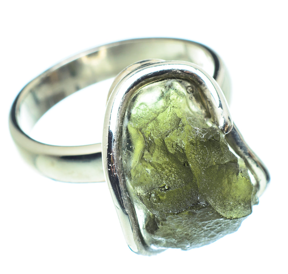 Czech Moldavite Rings handcrafted by Anasilvercos - RING58080