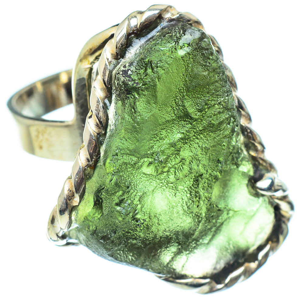 Czech Moldavite Rings handcrafted by Anasilvercos - RING58082